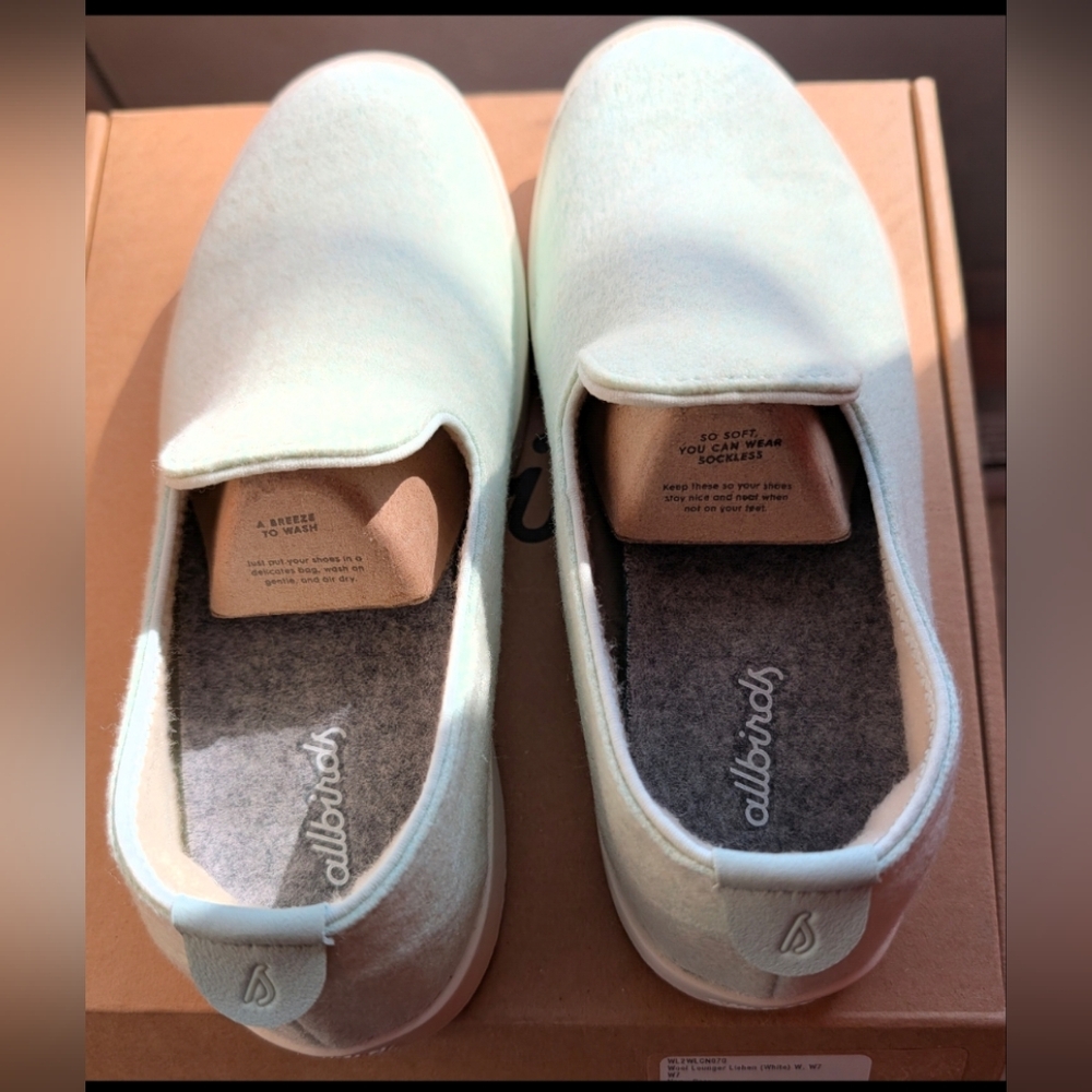 NWB. Allbirds Light Mint Green Slip-On Shoes